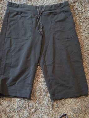 Danskin Now Dark Gray Women's Drawstring Athletic Shorts